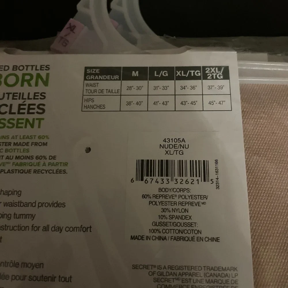 2 pack x 2 (4) Secret Seamless Extra Large Size thong briefs Nude - Picture 6 of 6